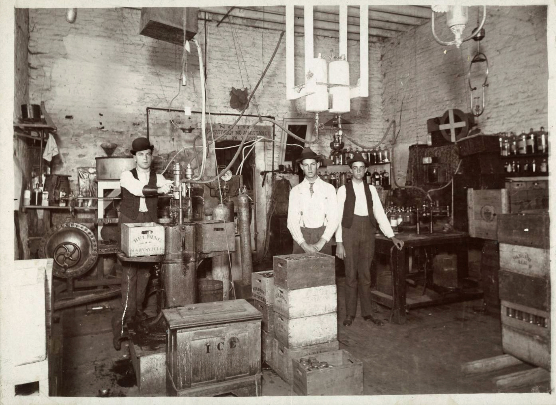 Interior Marysville Soda Works  Circ: 1900