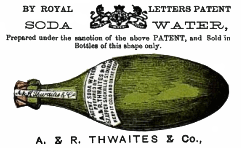Thwaites Patent Soda Bottle