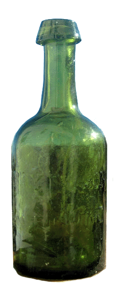 1900's Columbia Water Co Jersey City NJ Aqua Crown Top 7 7/8 Inch Soda  Bottle 