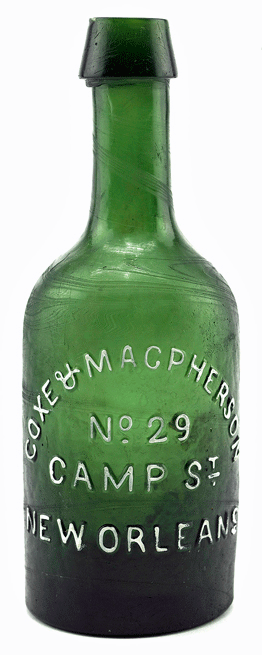 Coxe & Macpherson Bottle circ: 1844