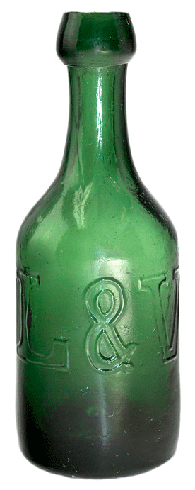 Lippincott & Vaughan Soda Bottle