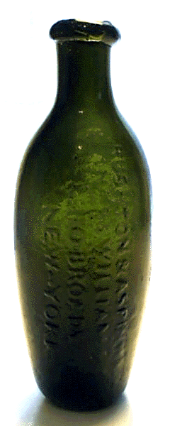 Earliest Rushton & Aspinwall Bottle 1836-1837