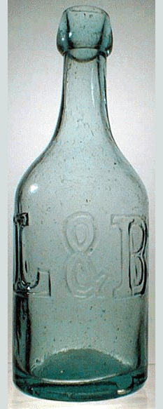 Lippincott & Belding Soda Bottle